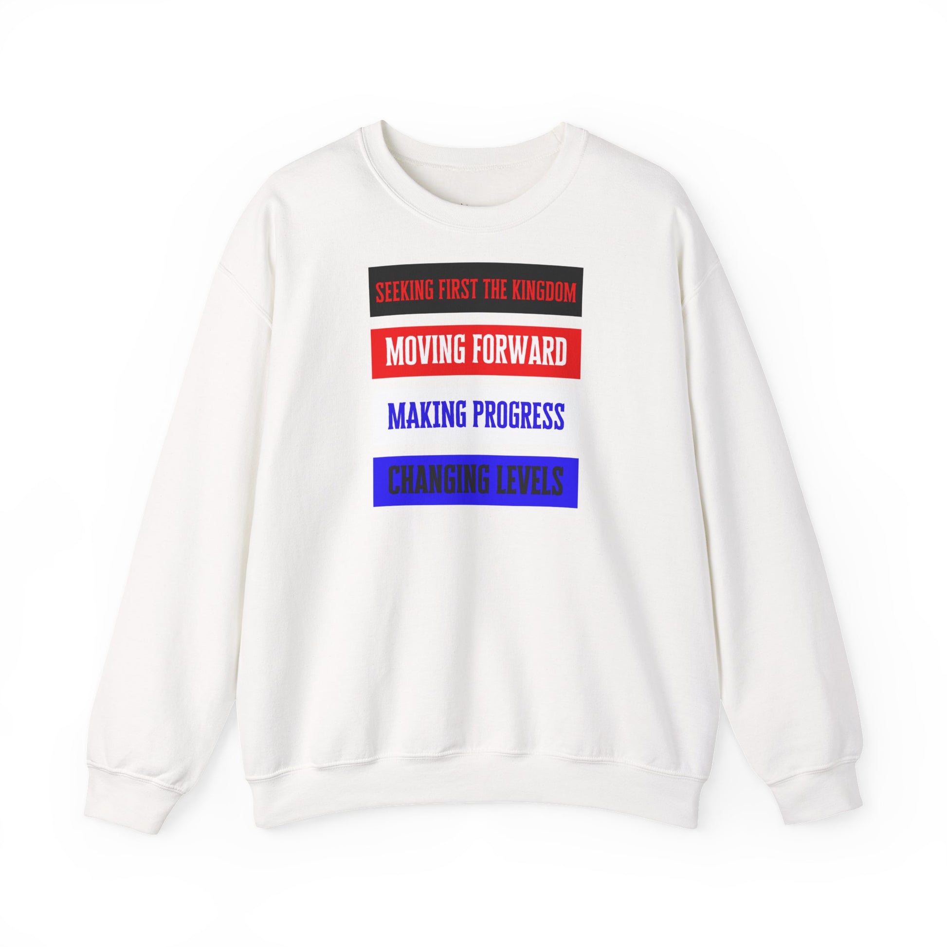 MOVING FORWARD – Unisex kristen sweatshirt med tryk | The Original
