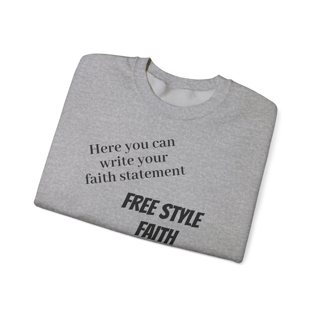 FREE STYLE FAITH Custom kristen Sweatshirt – The Original – faithwear – streetwear with purpose