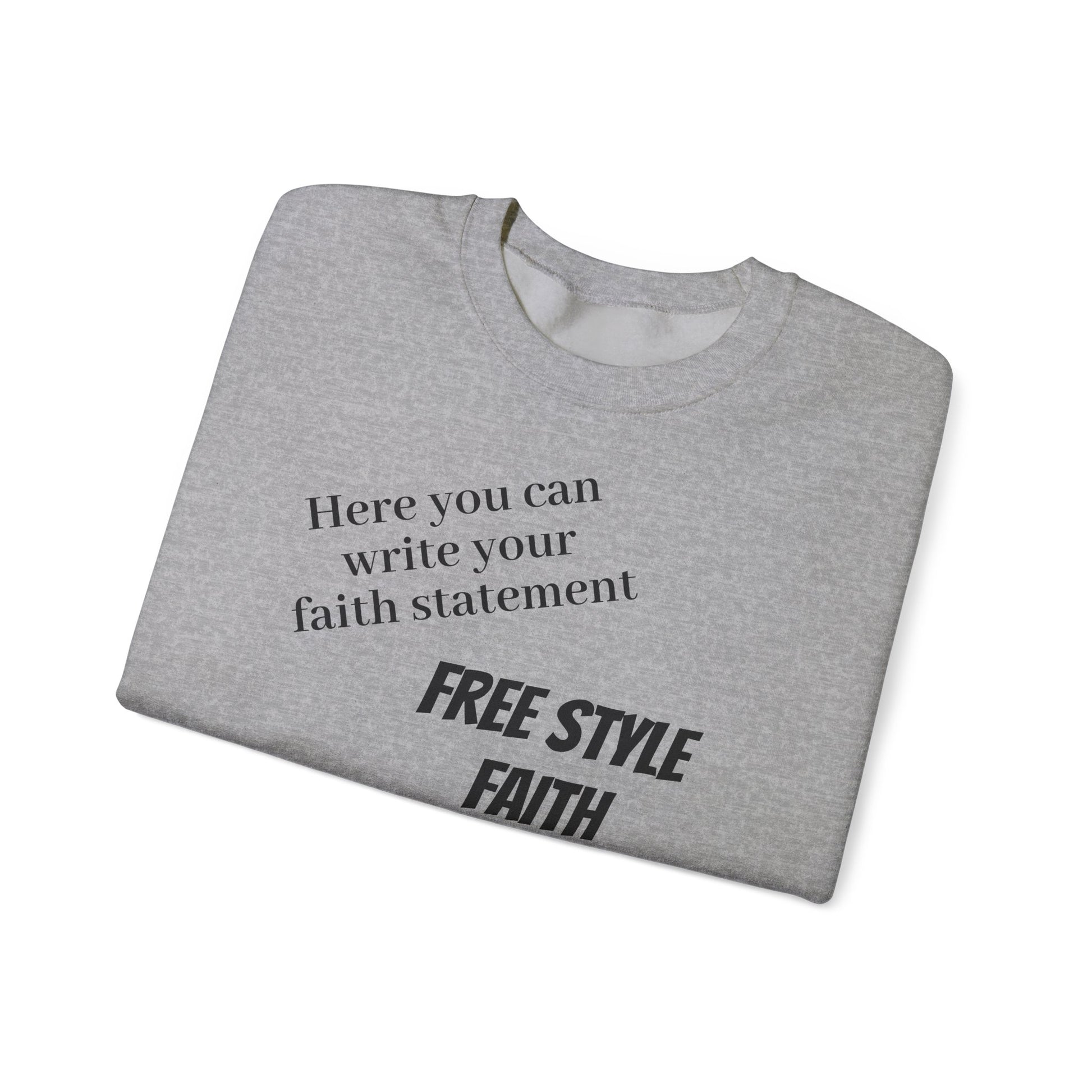 FREE STYLE FAITH Custom kristen Sweatshirt – The Original – faithwear – streetwear with purpose