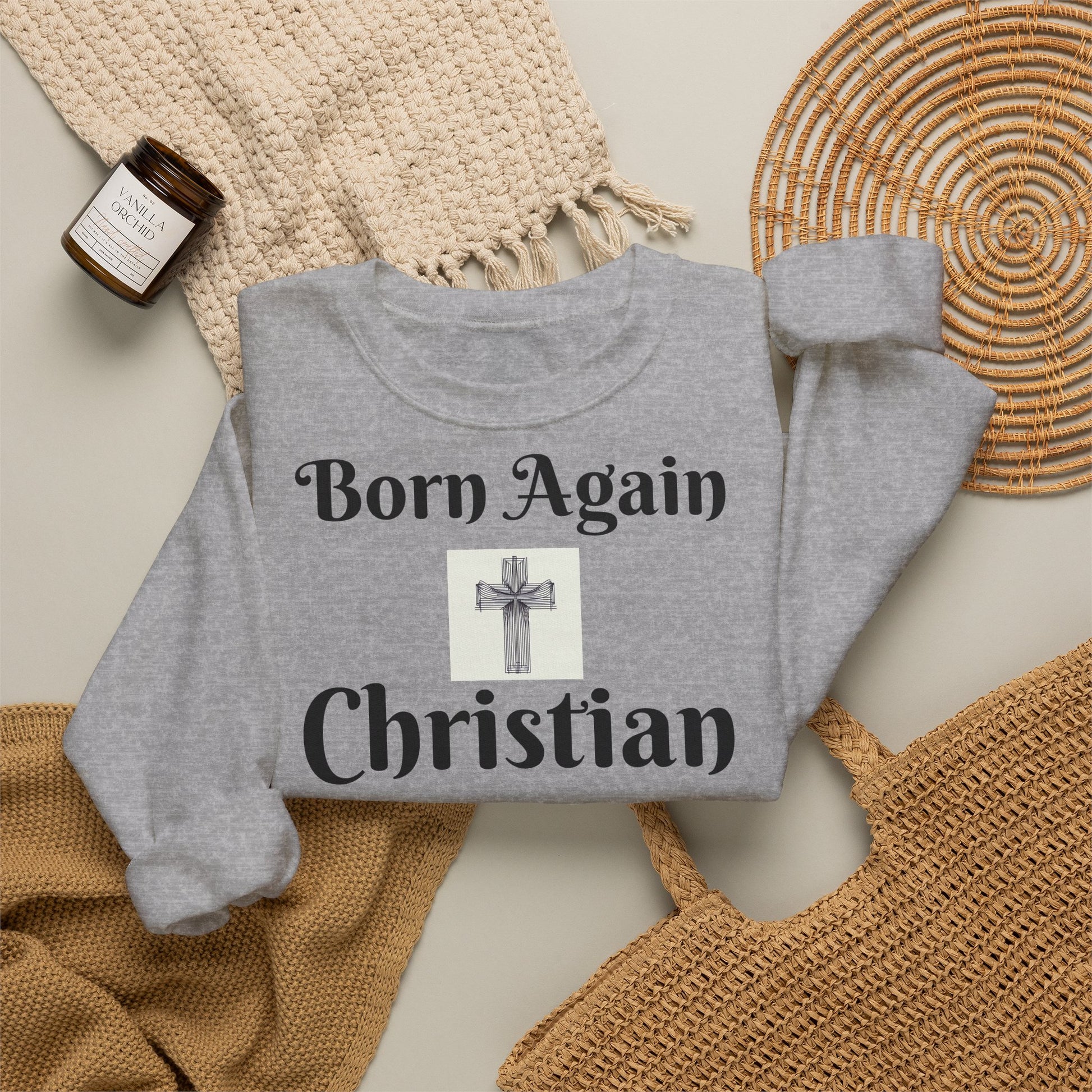 LÍNEAS ATREVIDAS: Nacido de Nuevo – Sudadera Cristiana Unisex | La Original