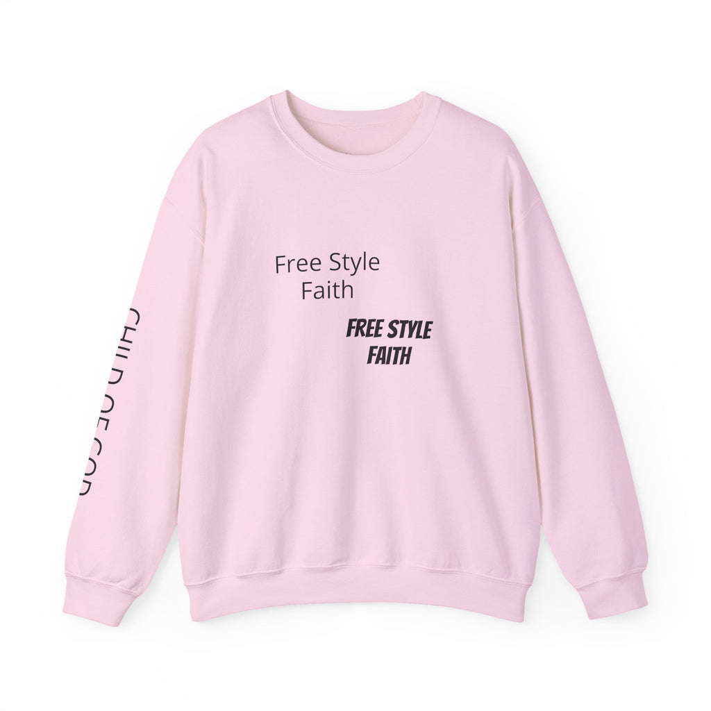 Faith Graphic Crewneck Sweatshirt — "Free Style Faith" Text  - The Original