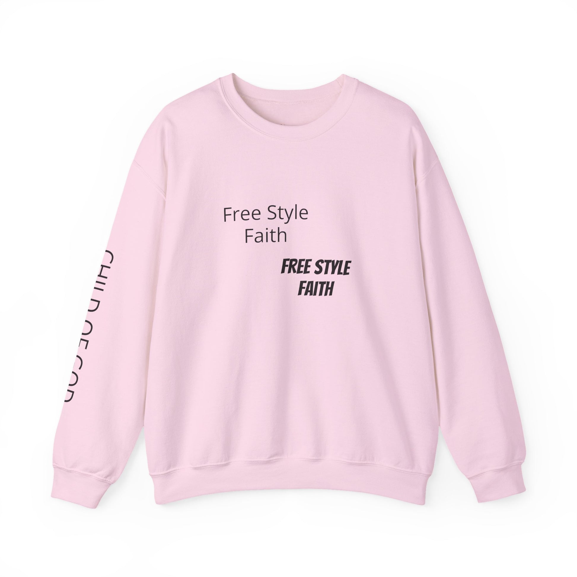 Faith Graphic Crewneck Sweatshirt — "Free Style Faith" Text  - The Original