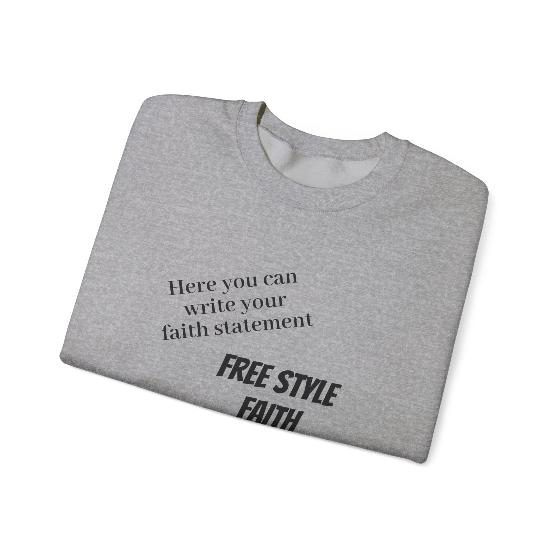 FREE STYLE FAITH Custom kristen Sweatshirt – The Original – faithwear – streetwear with purpose