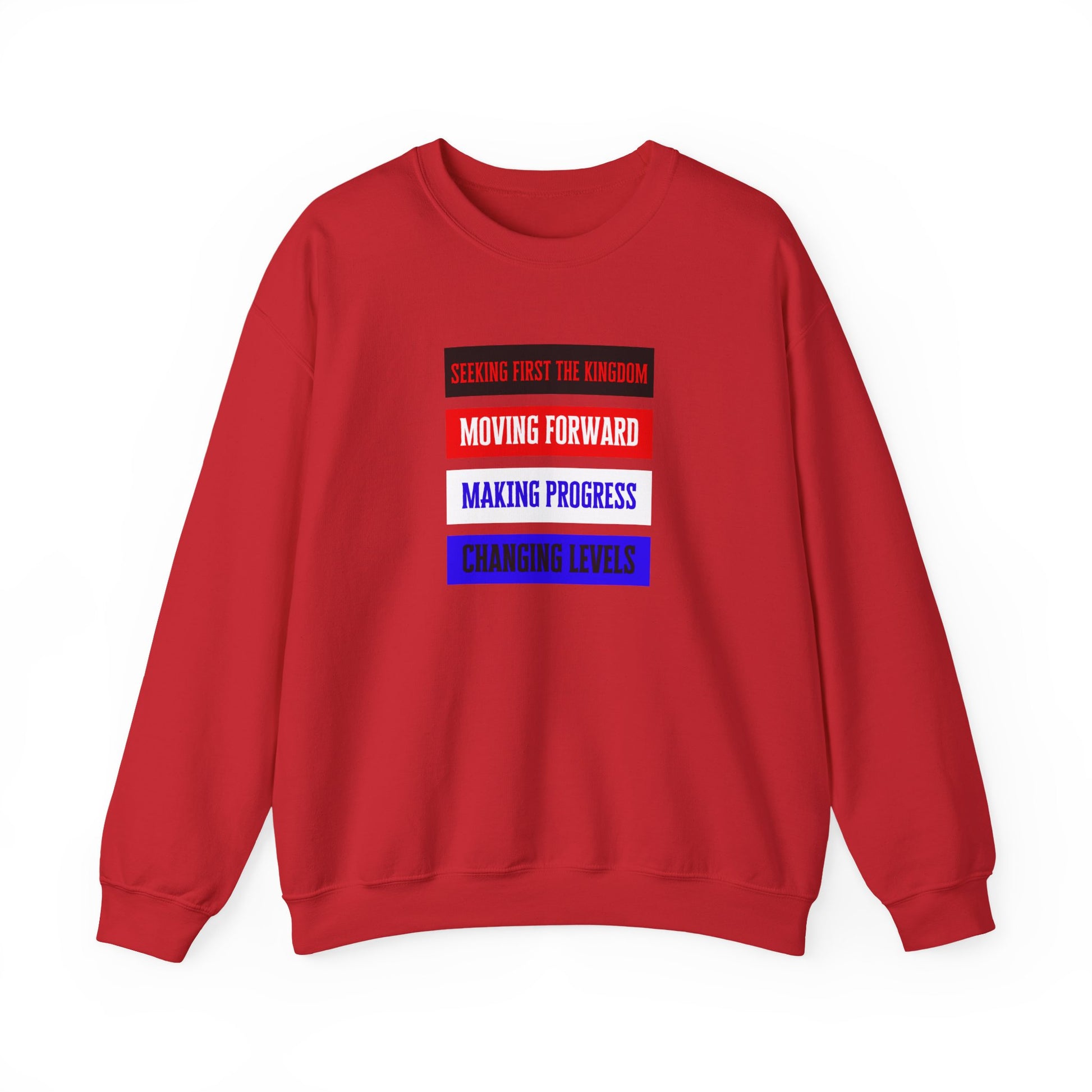 MOVING FORWARD – Unisex kristen sweatshirt med tryk | The Original