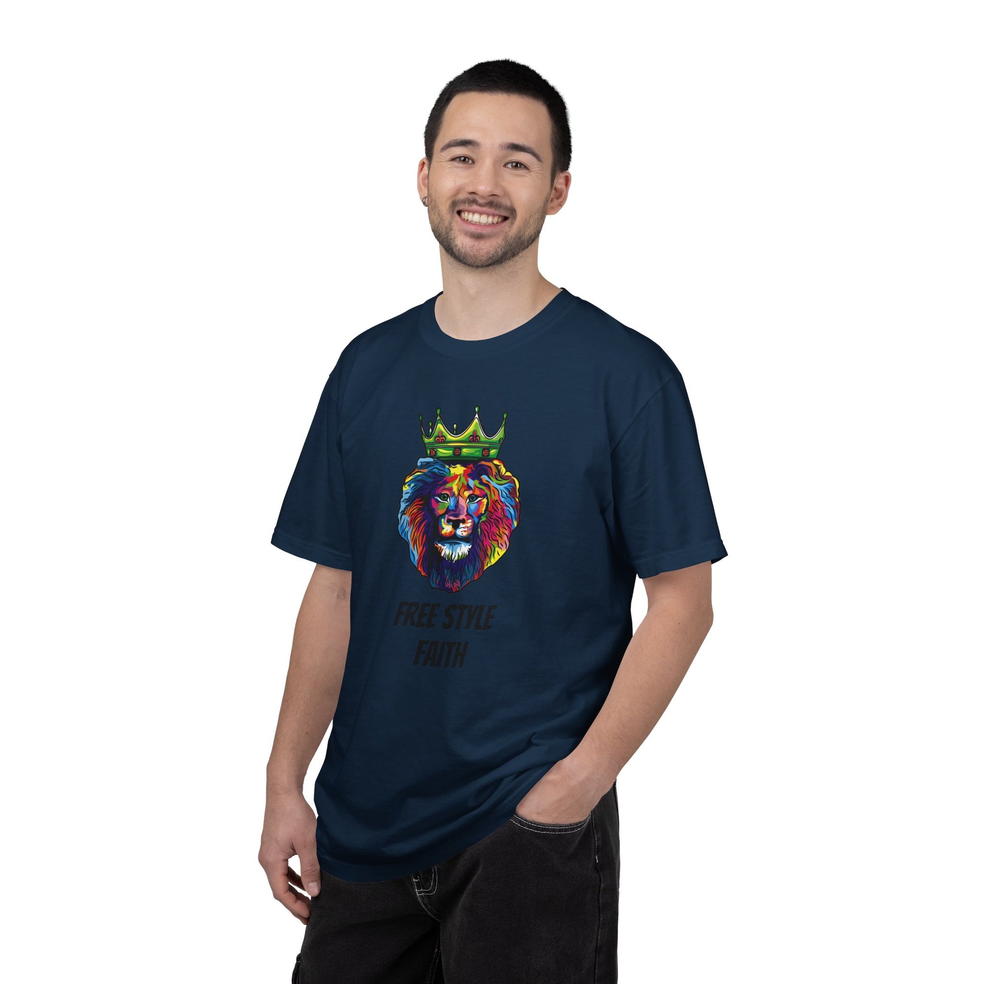 COLOR LION T-Shirt — "Free Style Faith" Colorful Tee - The Original