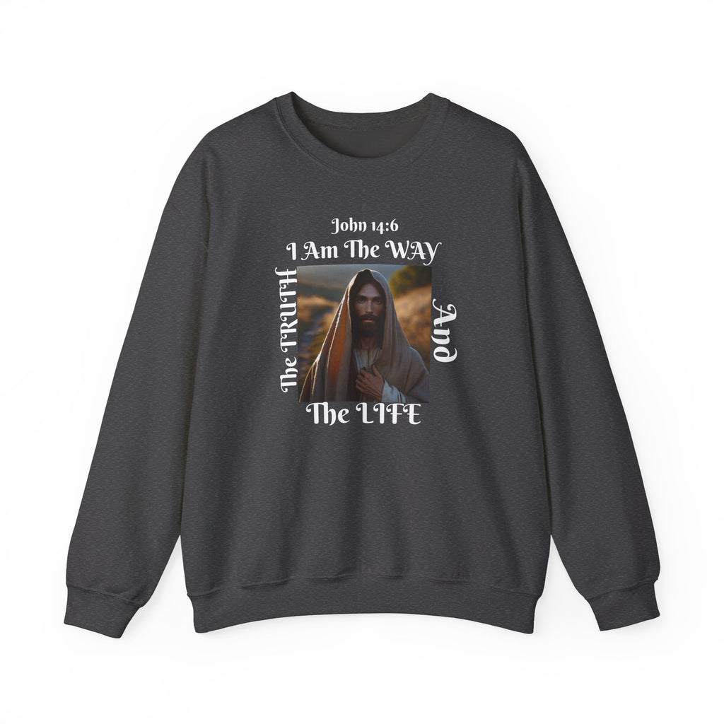 Sudadera con cuello redondo cristiana nacida de nuevo - Unisex The way