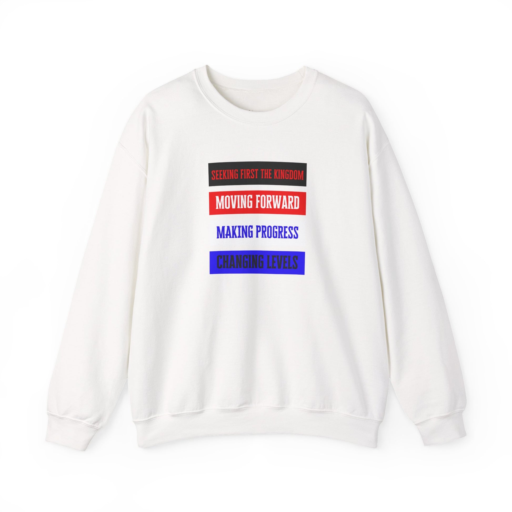 MOVING FORWARD – Unisex kristen sweatshirt med tryk | The Original