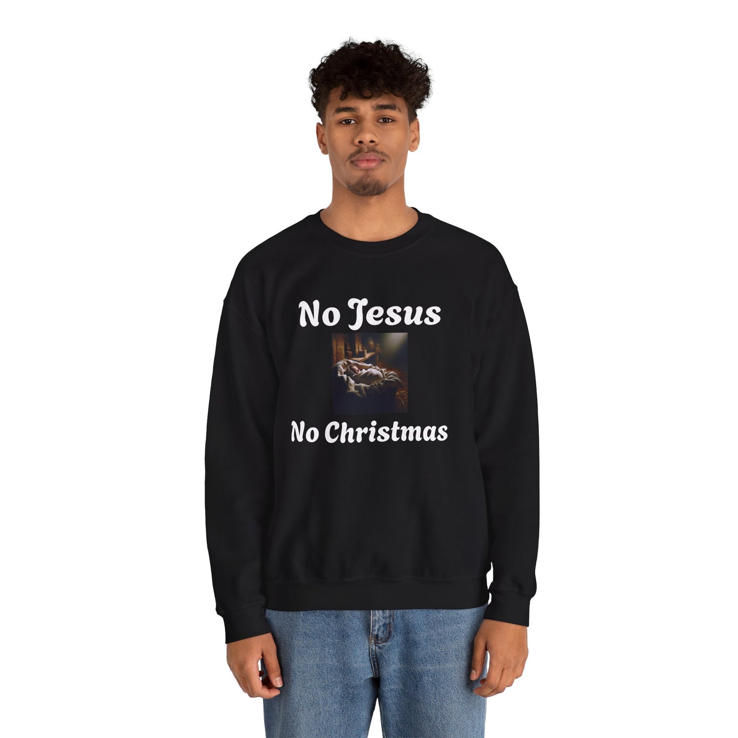 No Jesus No Christmas Crewneck Sweatshirt