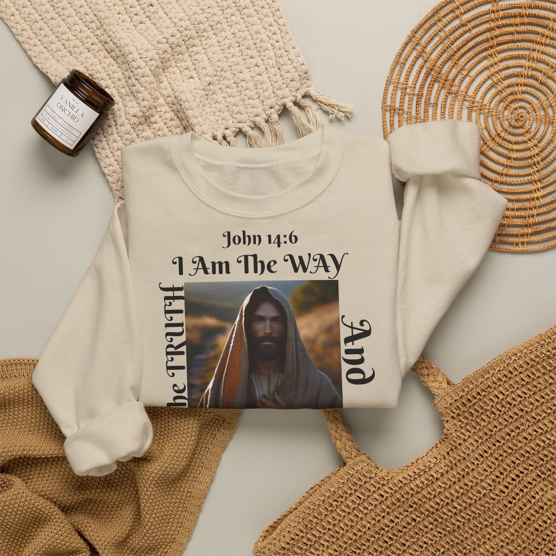 BOLD LINES: The Way Unisex Sweatshirt | The Original - faithwear - streetwear with purpose