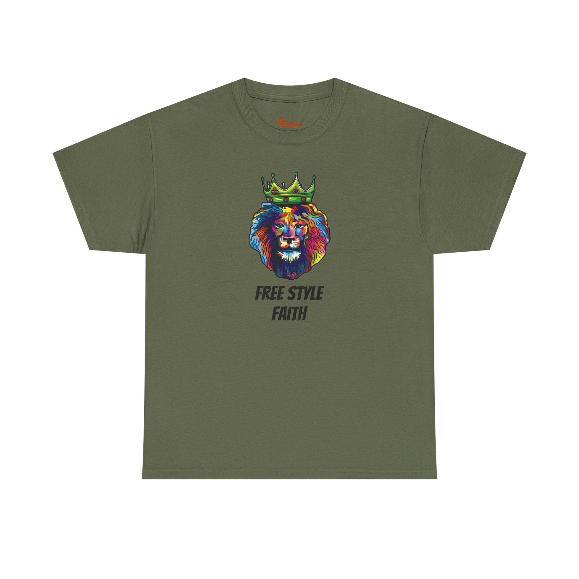 FREE STYLE FAITH med COLOR LION Custom kristen T-shirt – The Original – faithwear