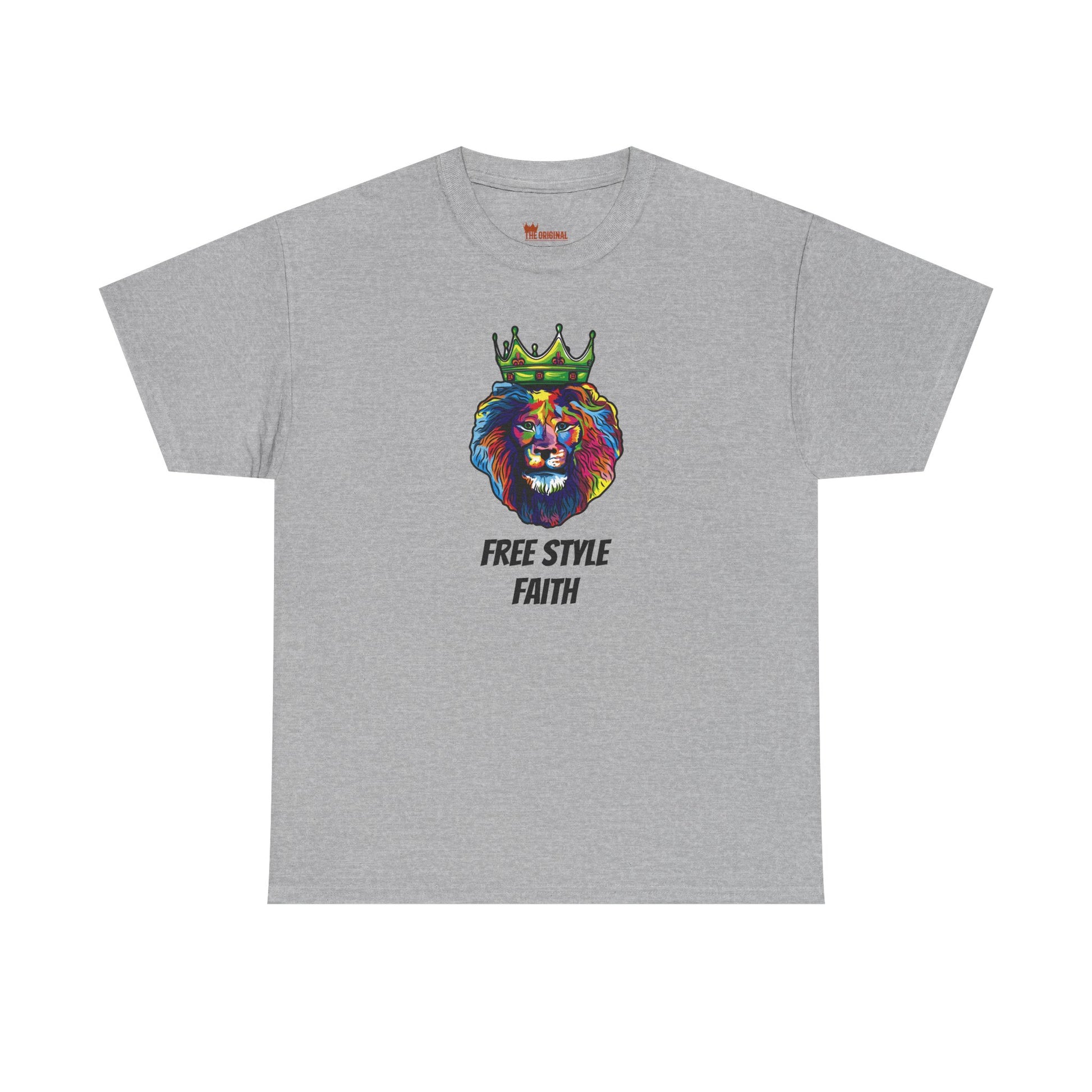 FREE STYLE FAITH med COLOR LION Custom kristen T-shirt – The Original – faithwear