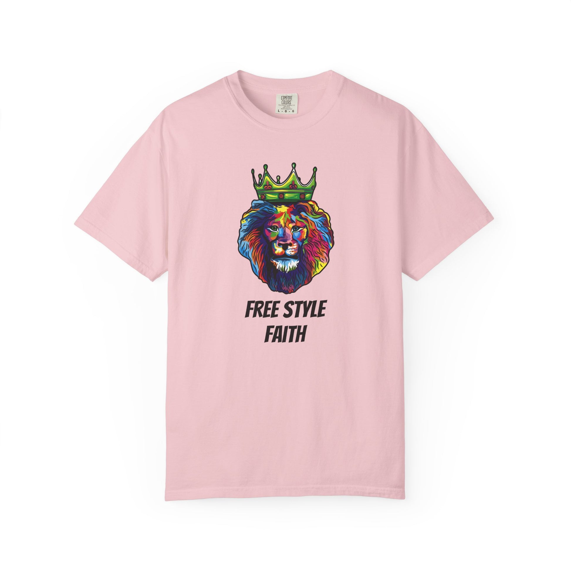 COLOR LION T-Shirt — "Free Style Faith" Colorful Tee - The Original