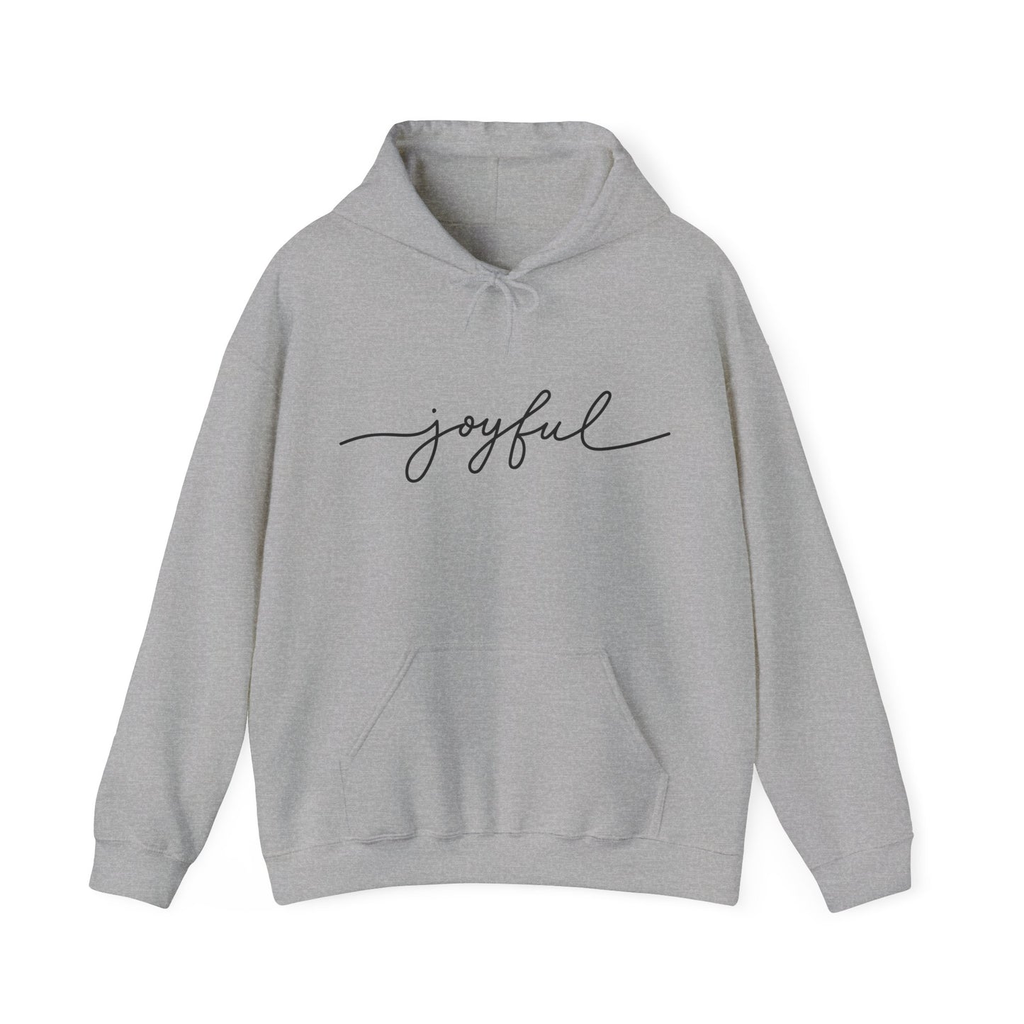 Joyful Hooded Sweatshirt - Comfy Casual Wear for Everyday Happiness