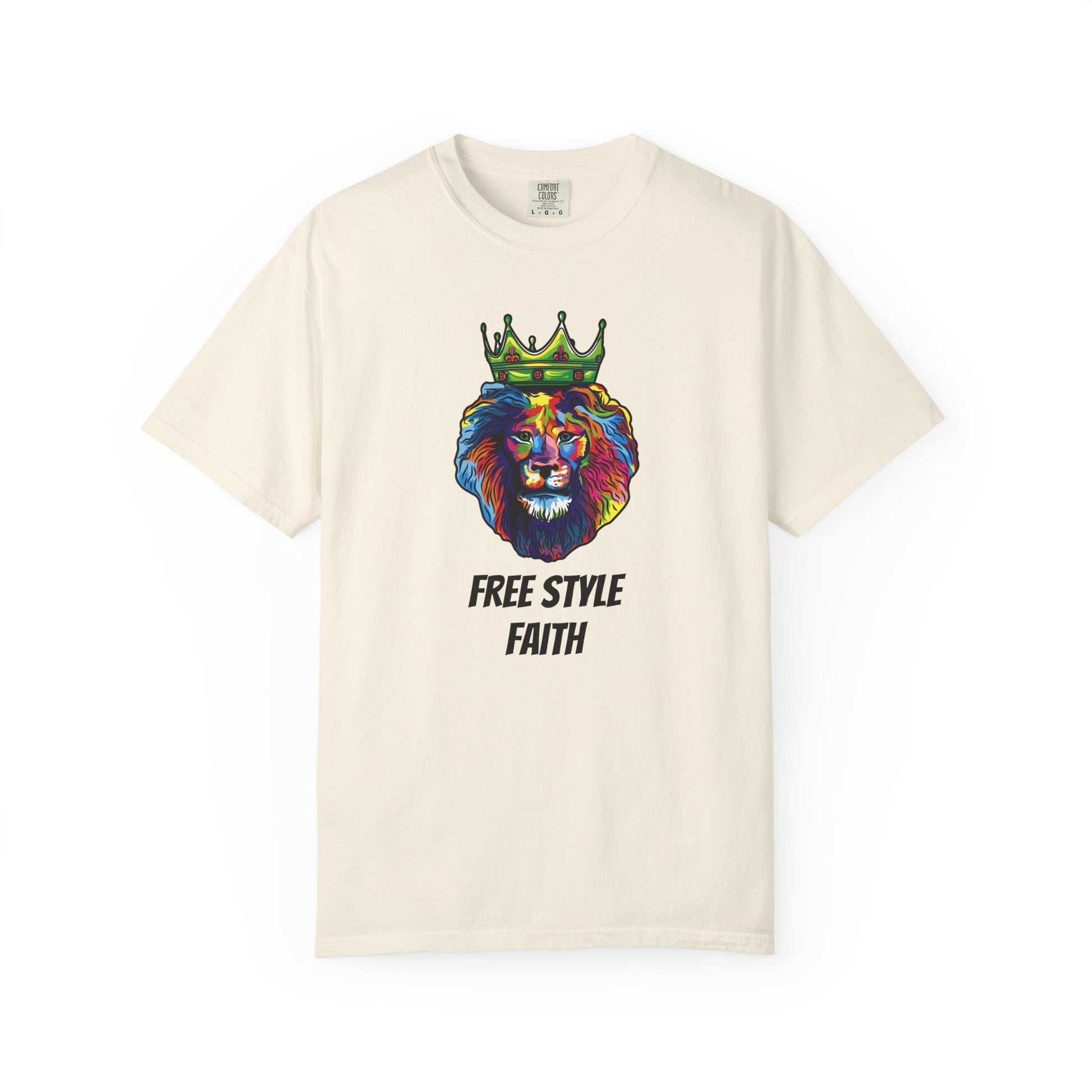 COLOR LION T-Shirt — "Free Style Faith" Colorful Tee - The Original