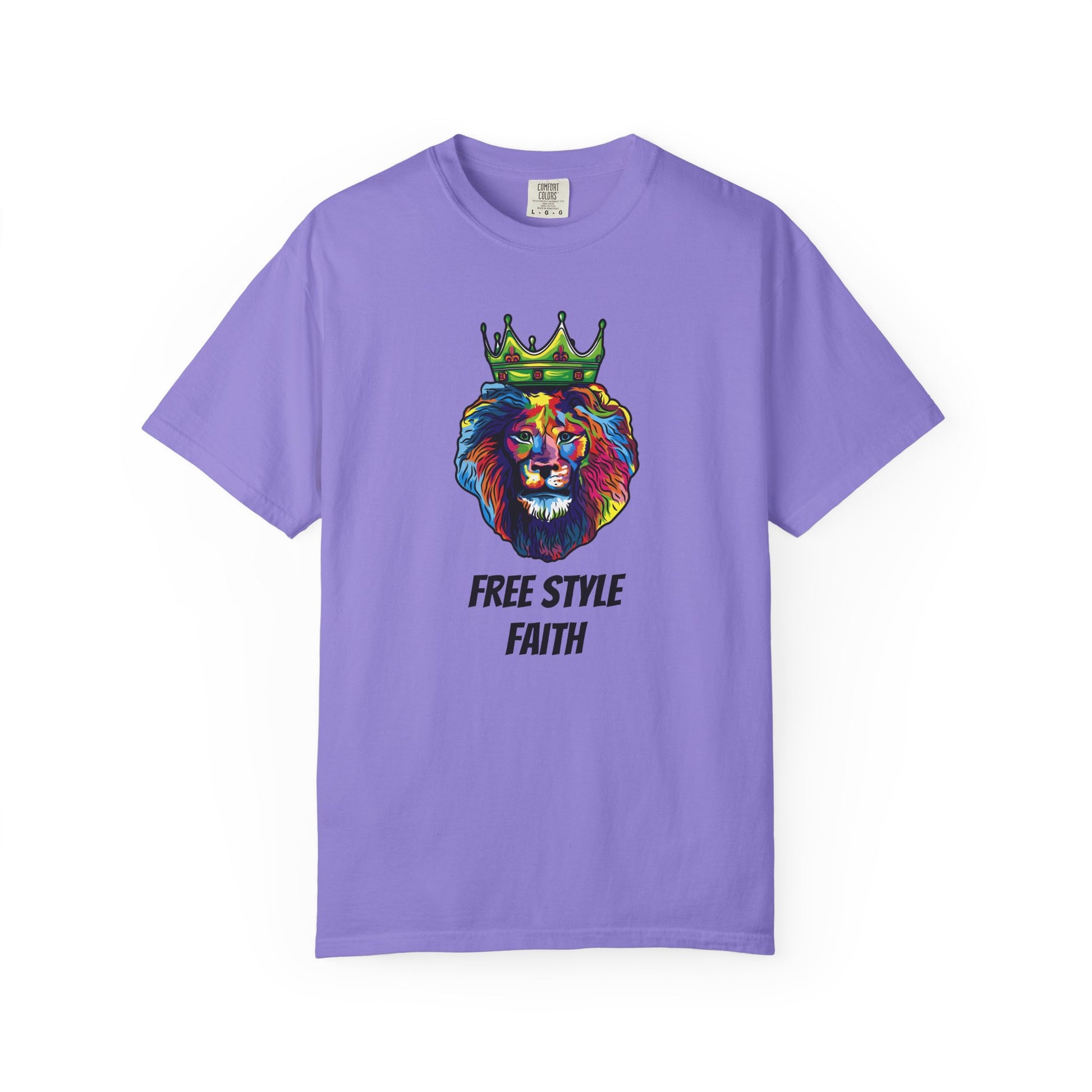 COLOR LION T-Shirt — "Free Style Faith" Colorful Tee - The Original