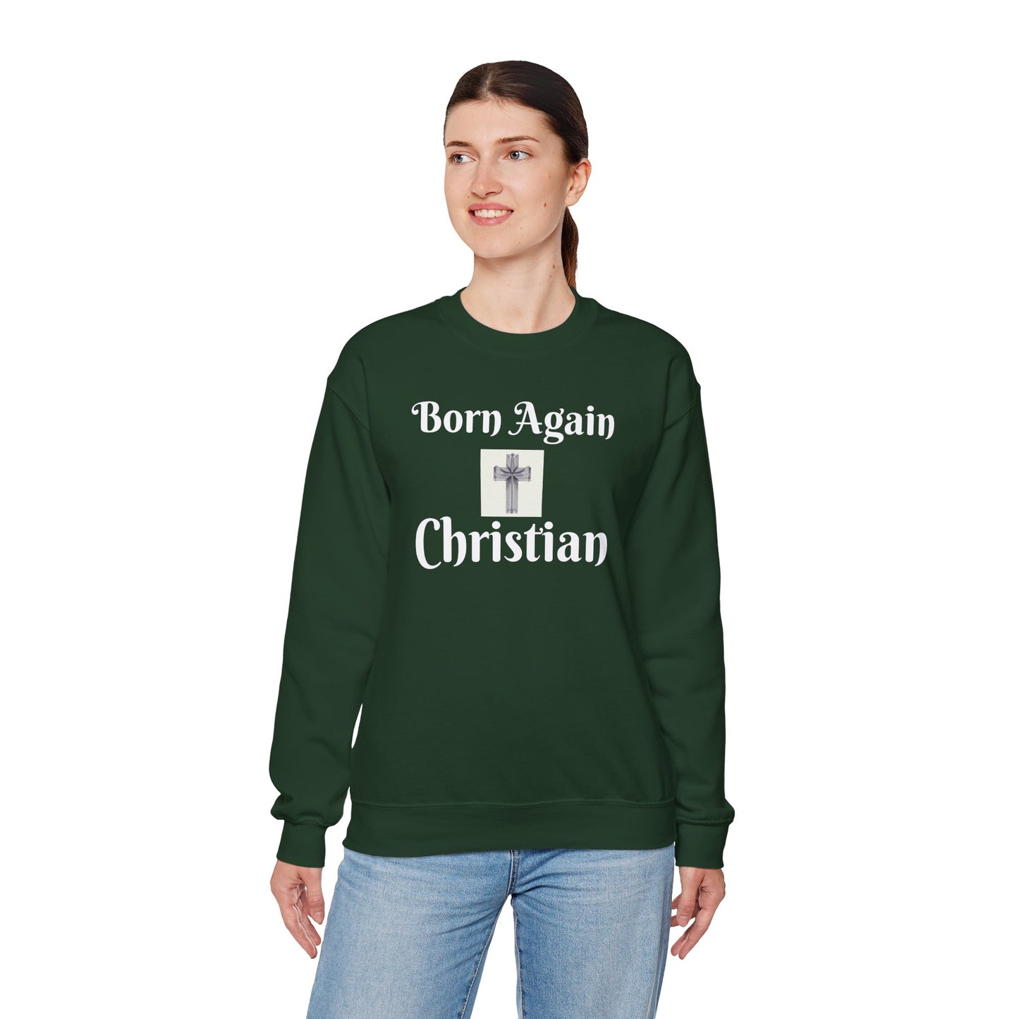 Born Again Christian Crewneck Sweatshirt - Unisex