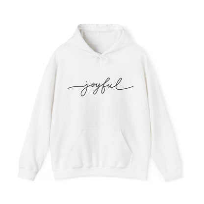 Joyful Hooded Sweatshirt - Comfy Casual Wear for Everyday Happiness