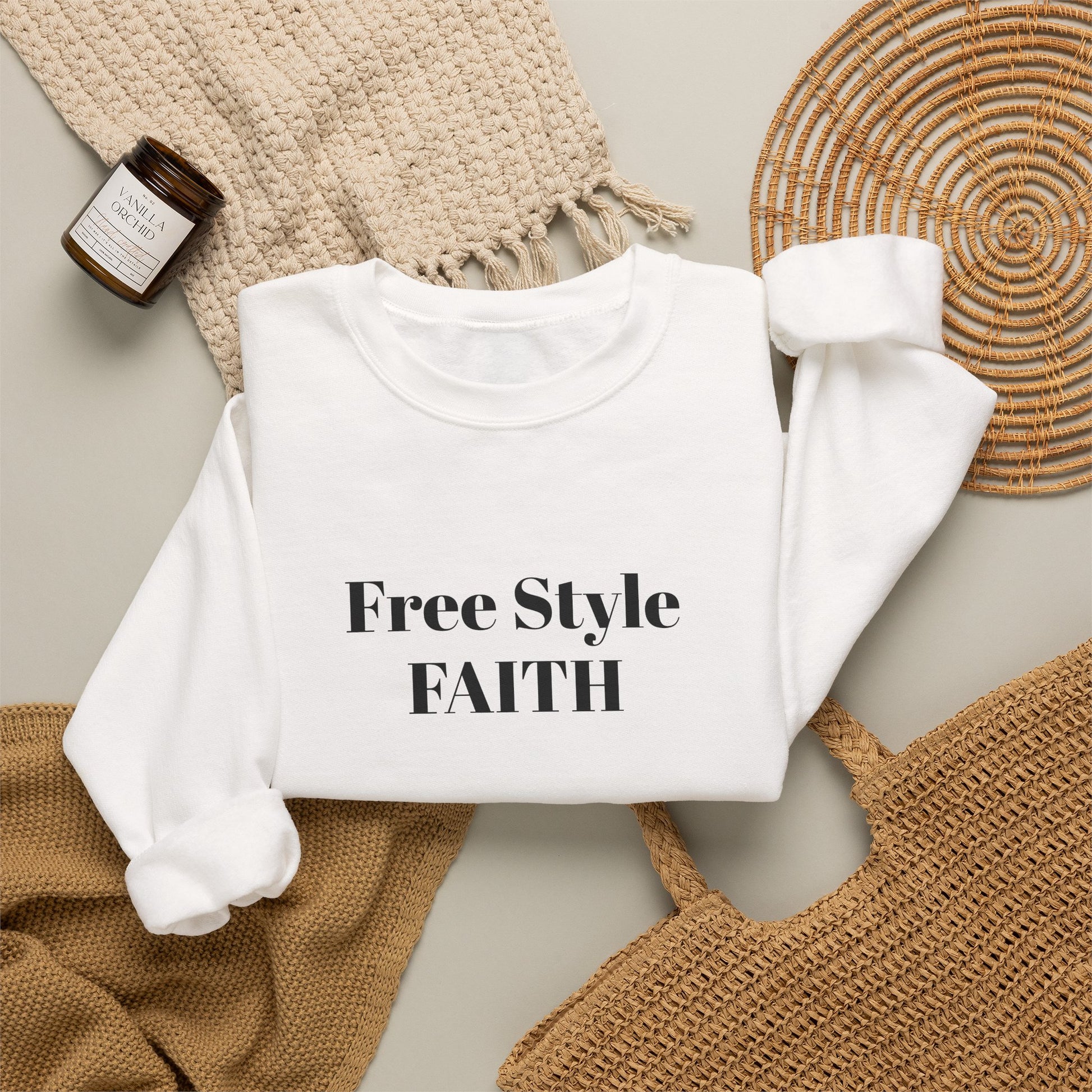 FREE STYLE FAITH Custom Kristen Sweatshirt – The Original – faithwear – streetwear with purpose