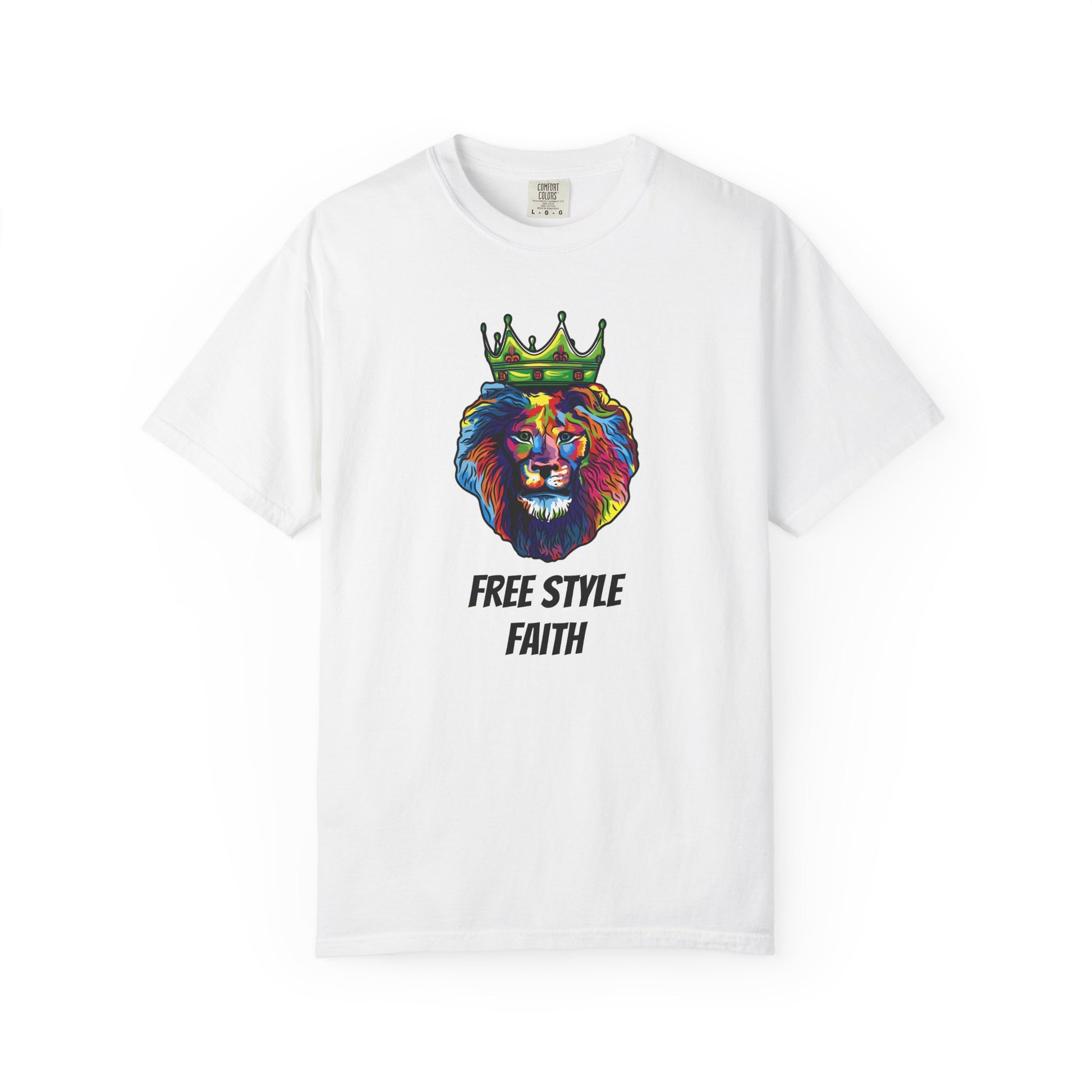 COLOR LION T-Shirt — "Free Style Faith" Colorful Tee - The Original