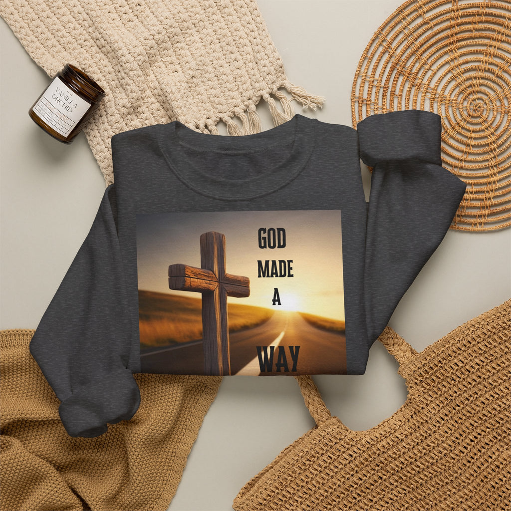 LÍNEAS ATREVIDAS – Sudadera cristiana unisex de cuello redondo | La original: ropa de fe con propósito