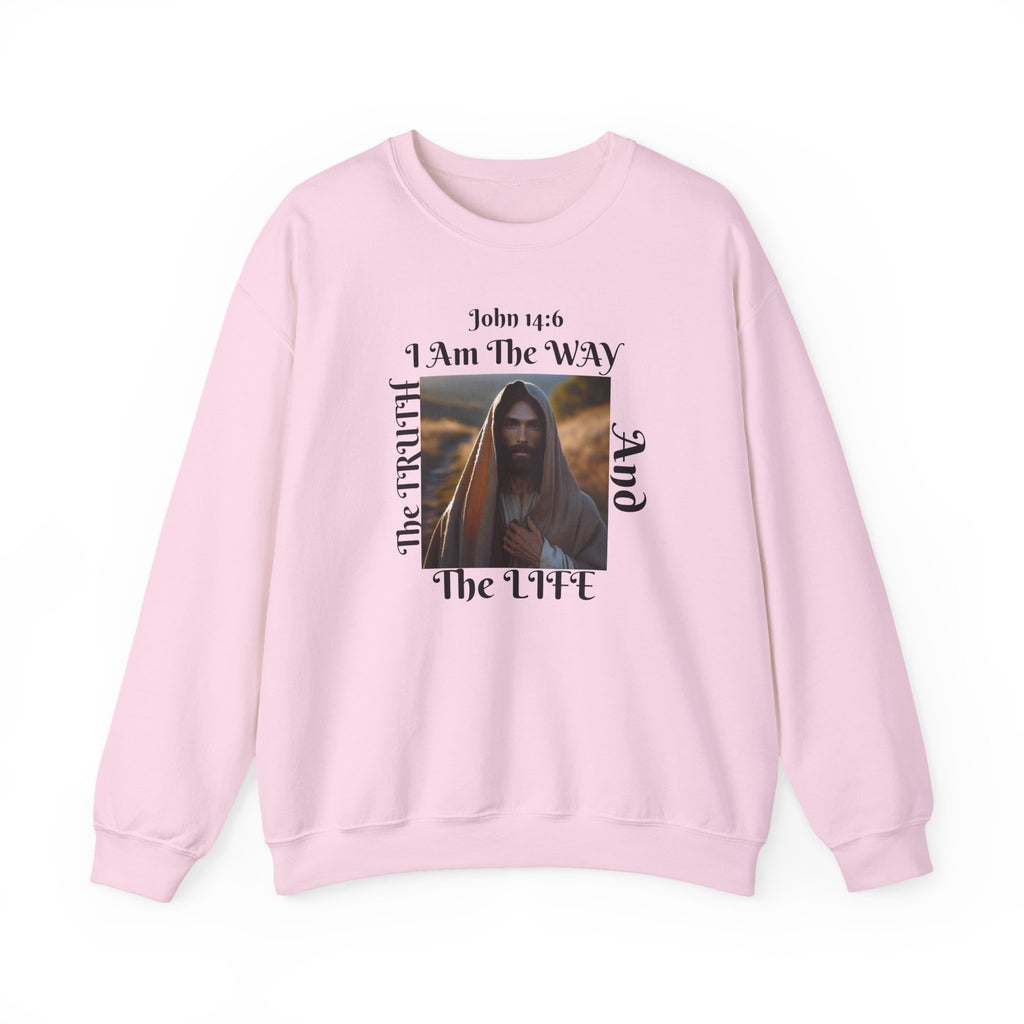 Sudadera con cuello redondo cristiana nacida de nuevo - Unisex The way