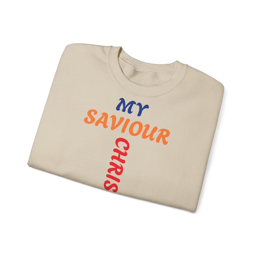 Mutige Worte: Mein Erlöser Christus – Christliches Unisex-Sweatshirt | Das Original, Faithwear