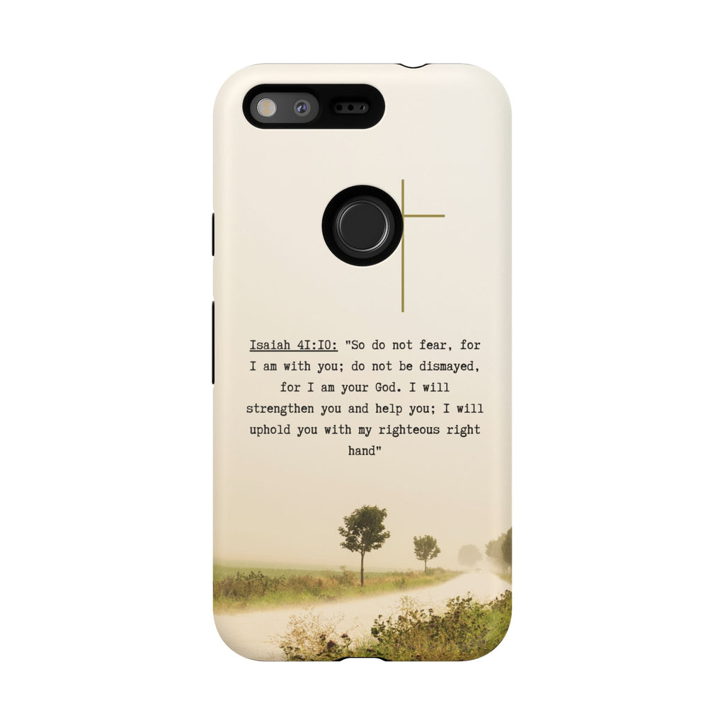 Christian Cross Phone Case with Isaiah 41:10 —The Original, Inspirational Protective iPhone Cover