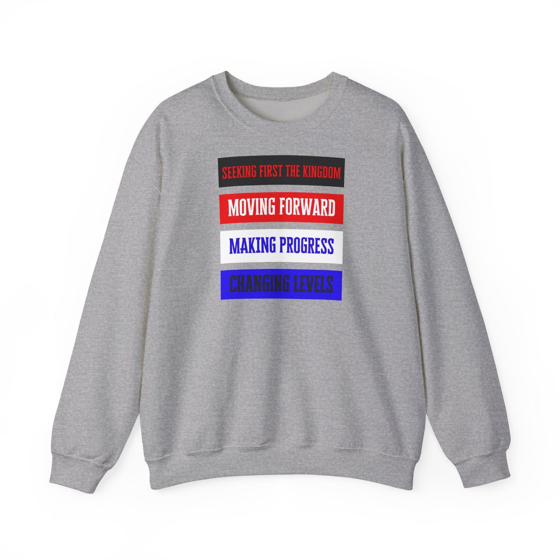 MOVING FORWARD – Unisex kristen sweatshirt med tryk | The Original