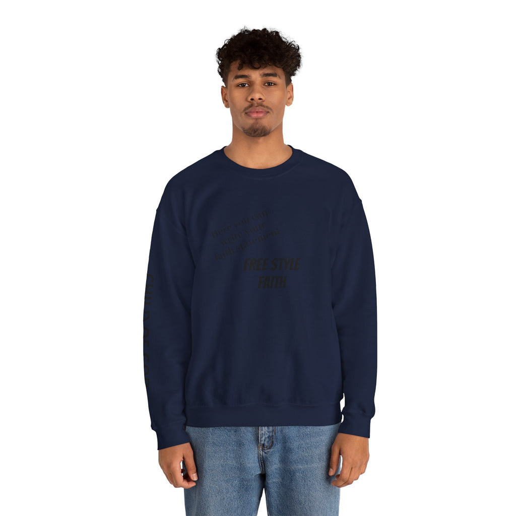 FREE STYLE FAITH Custom Christian Sweatshirt – The Original – faithwear – streetwear with purpose