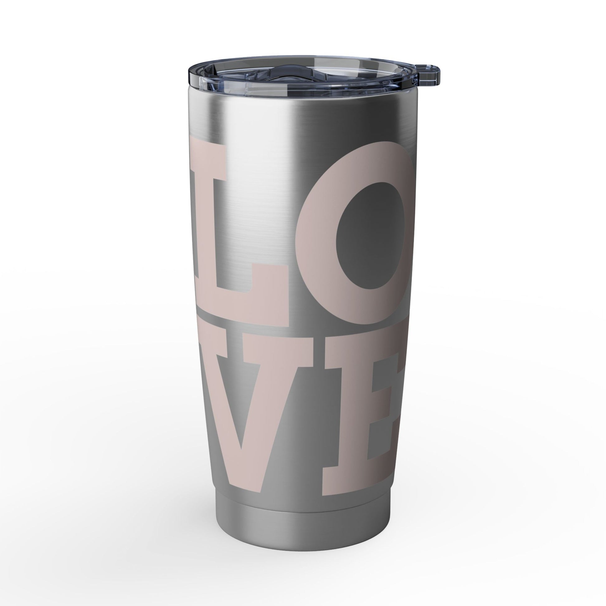 Elegante vaso de acero inoxidable: taza de viaje aislada y resistente a derrames