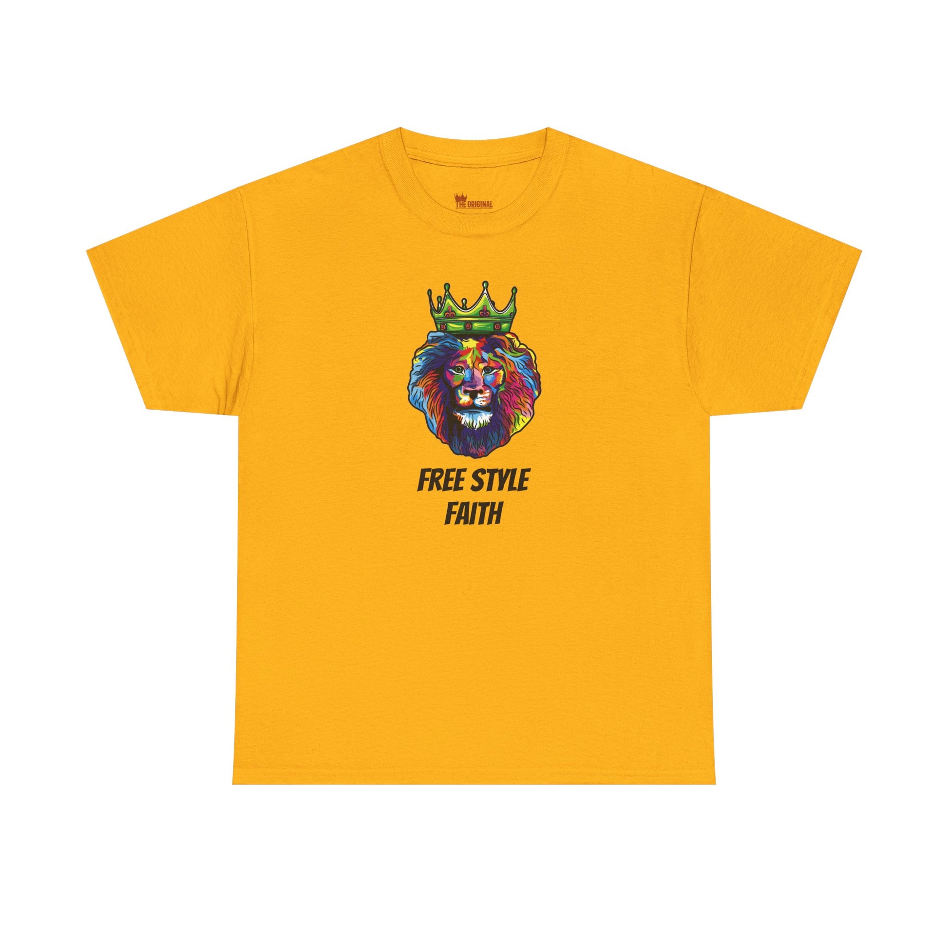 FREE STYLE FAITH med COLOR LION Custom kristen T-shirt – The Original – faithwear