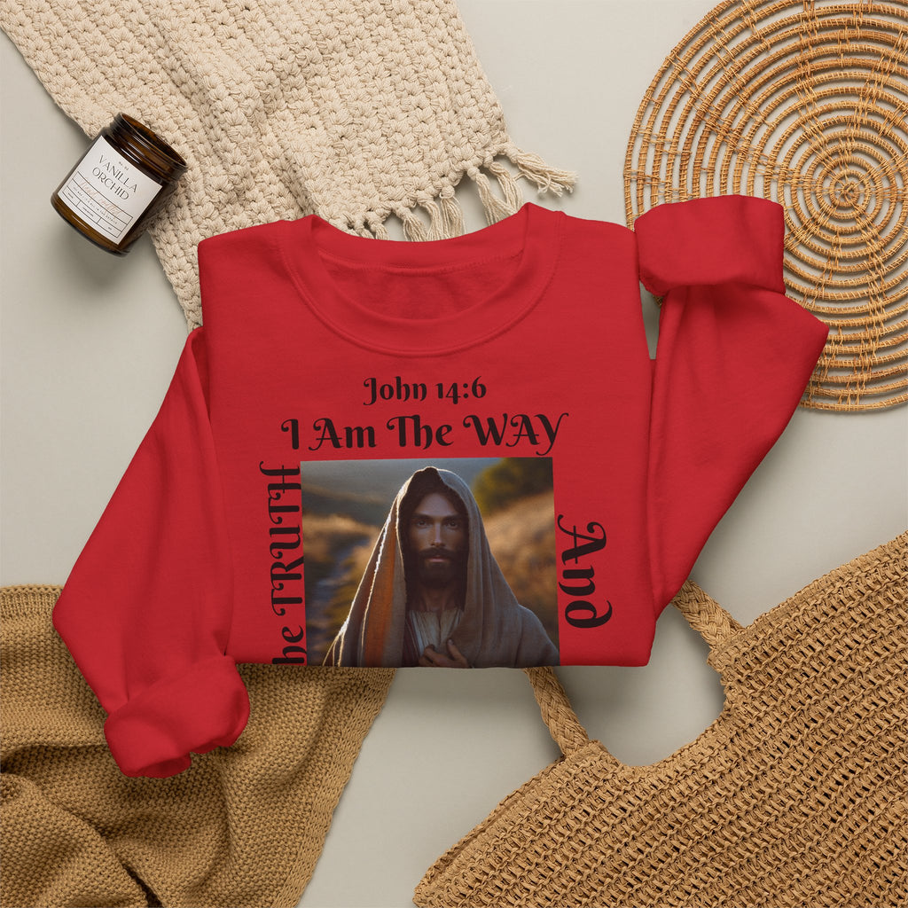BOLD LINES: The Way Unisex Sweatshirt | The Original - faithwear - streetwear with purpose