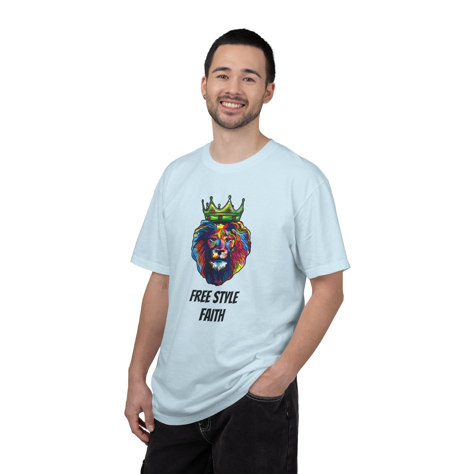 COLOR LION T-Shirt — "Free Style Faith" Colorful Tee - The Original