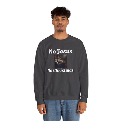 No Jesus No Christmas Crewneck Sweatshirt