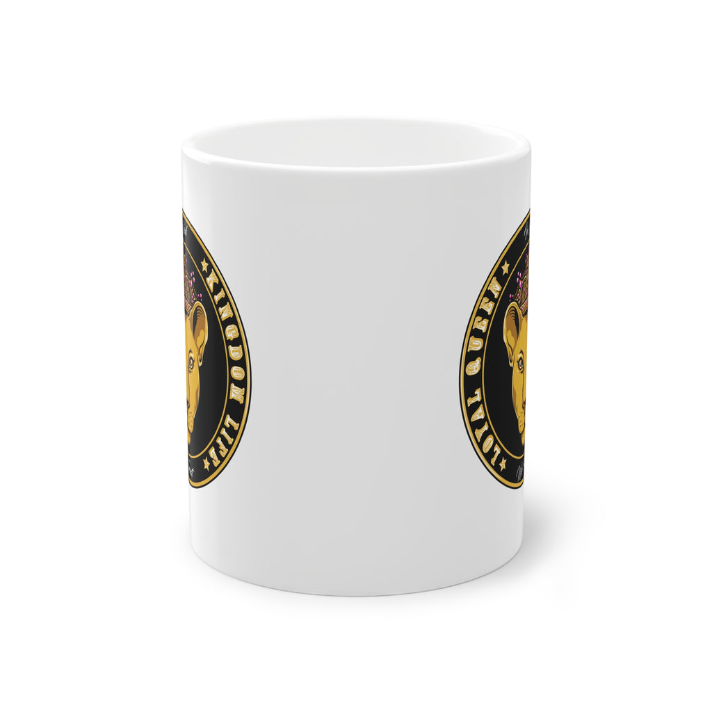 Hvid kop med LOYAL QUEEN – Faithwear fra The Original