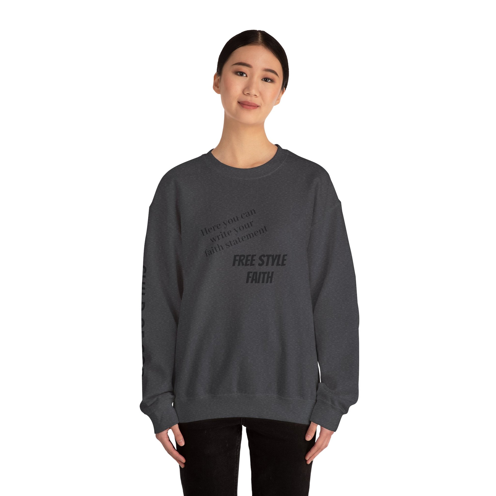 FREE STYLE FAITH Custom kristen Sweatshirt – The Original – faithwear – streetwear with purpose