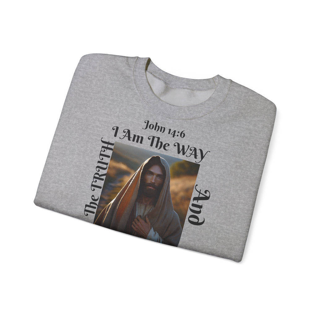 BOLD LINES: The Way Unisex Sweatshirt | The Original - faithwear - streetwear with purpose