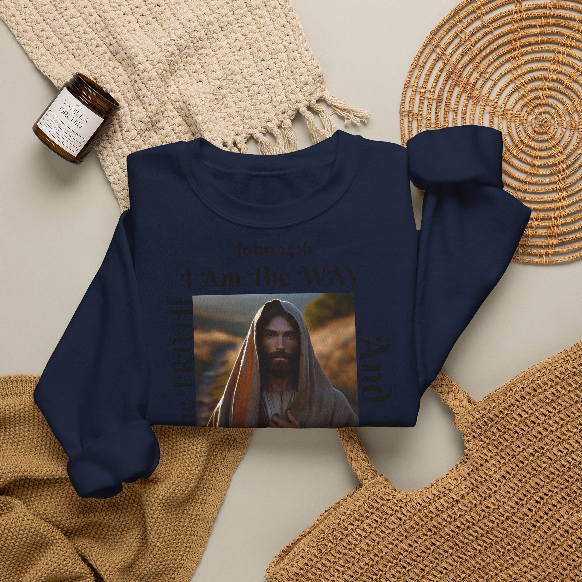 BOLD LINES: The Way Unisex Sweatshirt | The Original - faithwear - streetwear with purpose