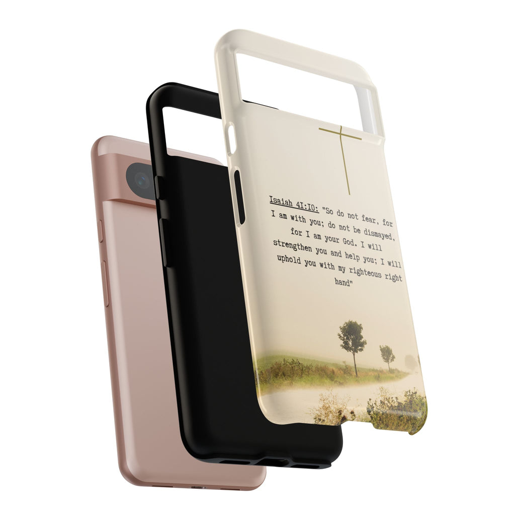 Christian Cross Phone Case with Isaiah 41:10 —The Original, Inspirational Protective iPhone Cover