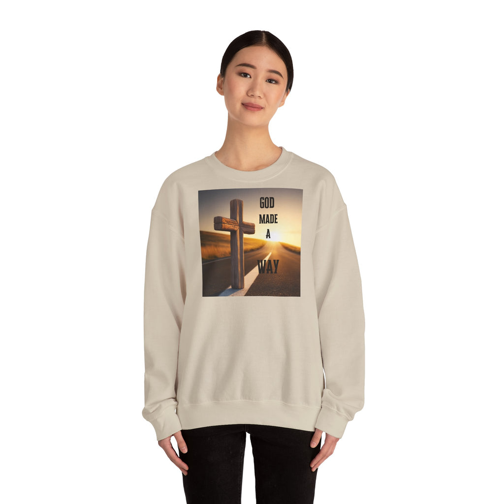 LÍNEAS ATREVIDAS – Sudadera cristiana unisex de cuello redondo | La original: ropa de fe con propósito