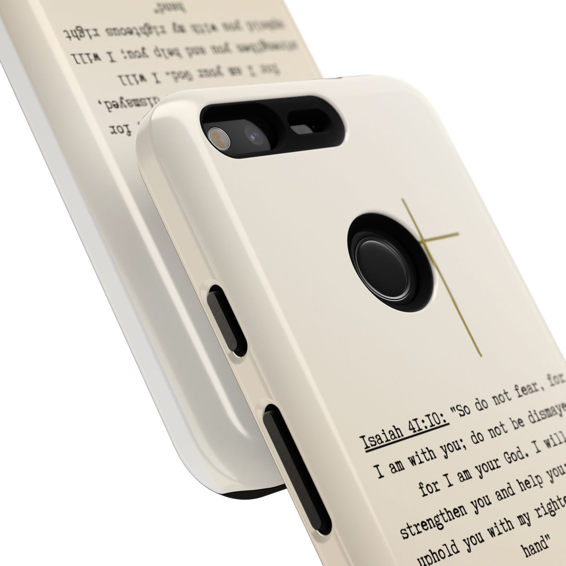 Christian Cross Phone Case with Isaiah 41:10 —The Original, Inspirational Protective iPhone Cover