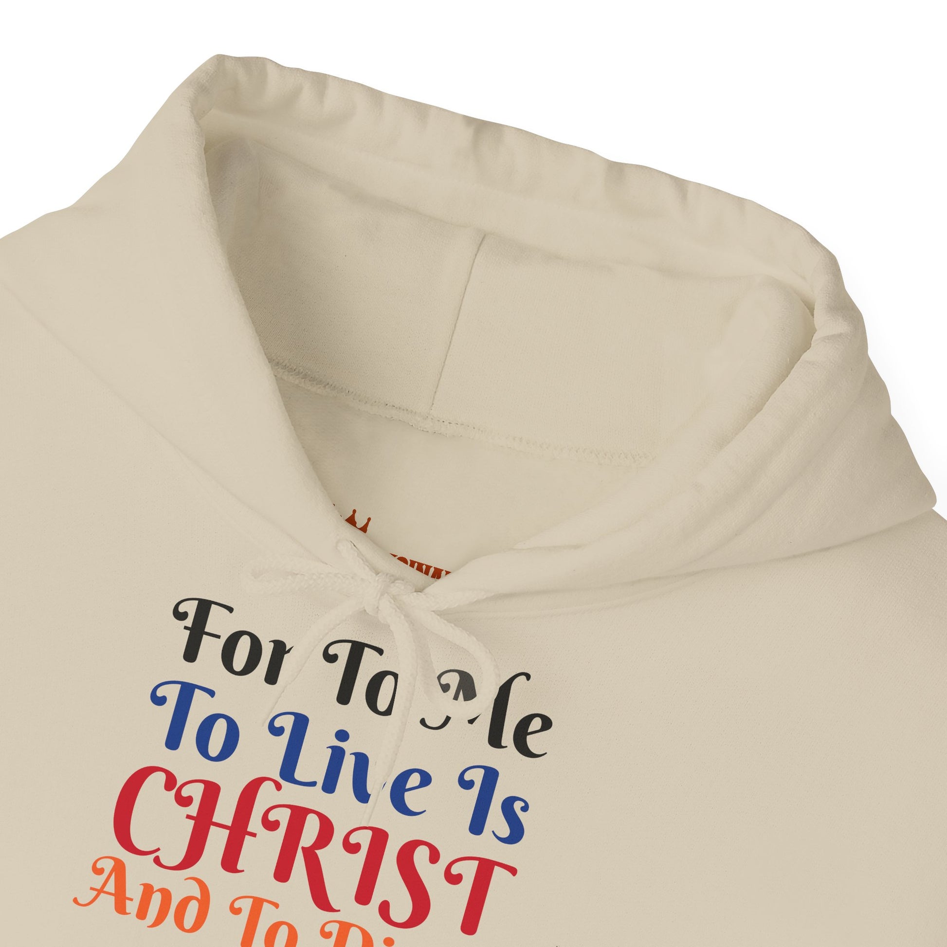 BOLD LINES: To Live Is… Filipperbrevet 1:21 – Kristen Unisex Sweatshirt | The Original