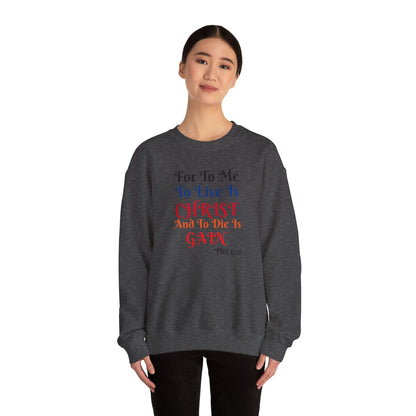 Born Again Christian Crewneck Sweatshirt - Unisex