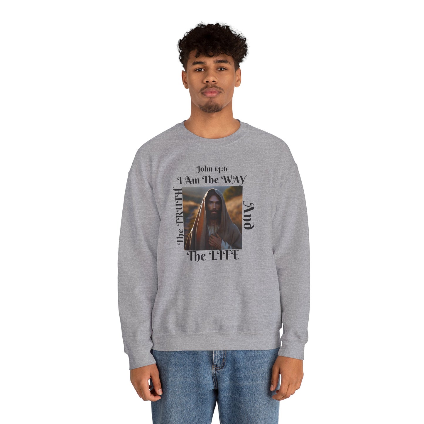 Born Again Christian Crewneck Sweatshirt - Unisex The way