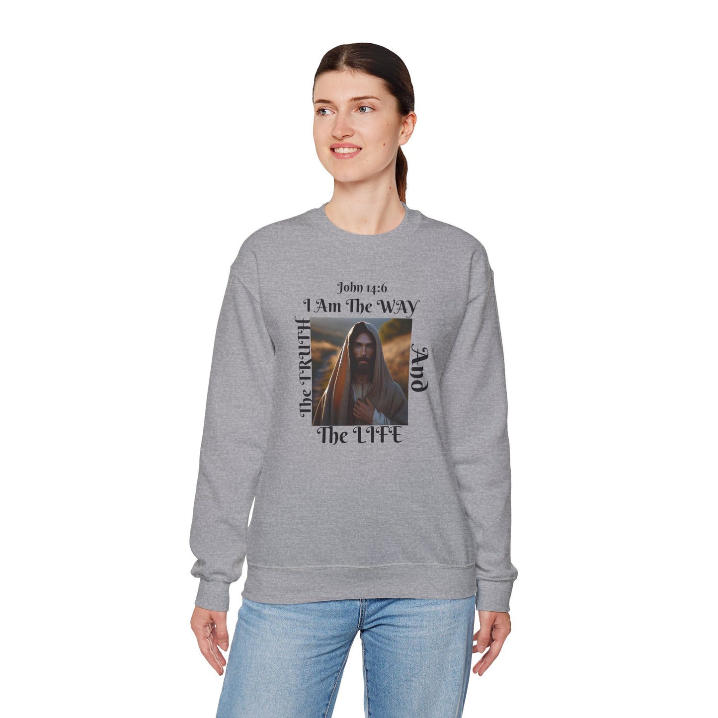 Born Again Christian Crewneck Sweatshirt - Unisex The way