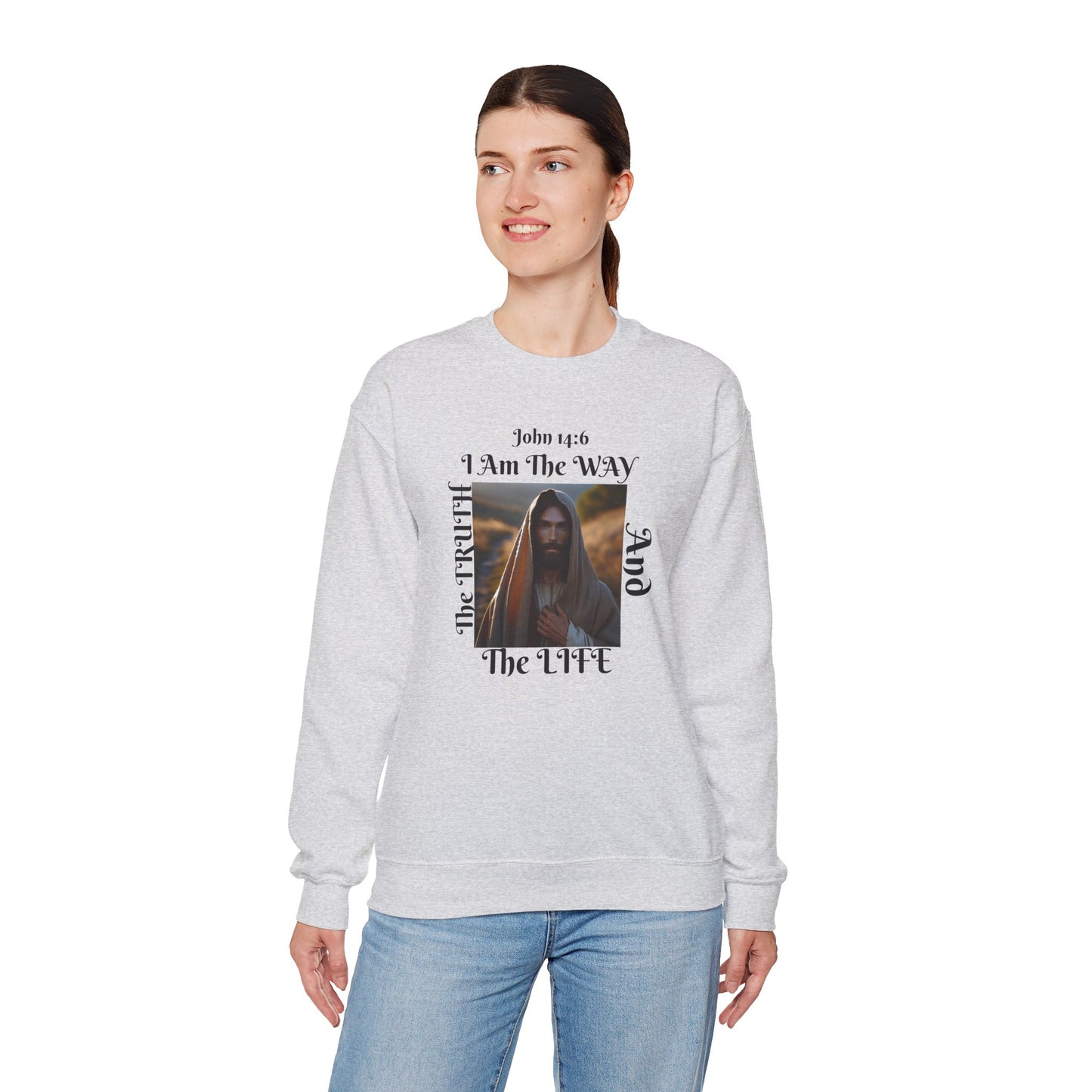 Born Again Christian Crewneck Sweatshirt - Unisex The way