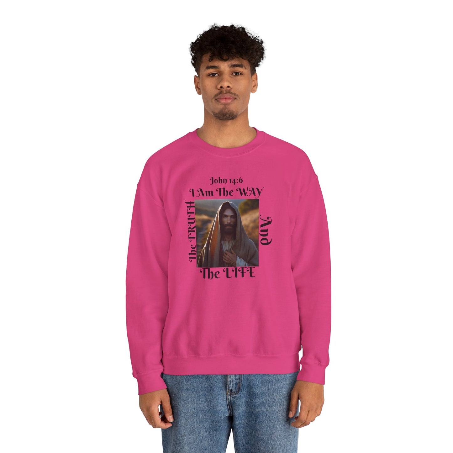 Born Again Christian Crewneck Sweatshirt - Unisex The way