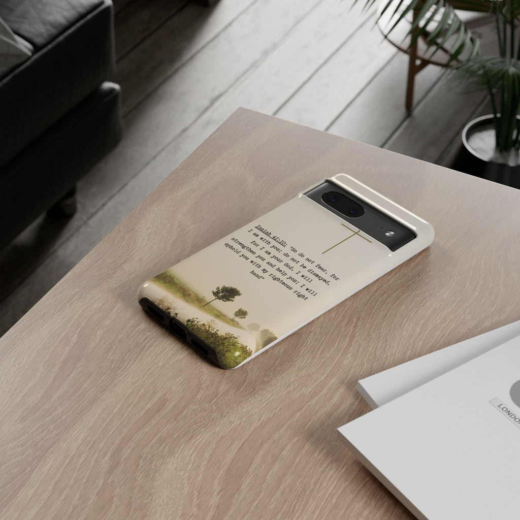 Christian Cross Phone Case with Isaiah 41:10 —The Original, Inspirational Protective iPhone Cover