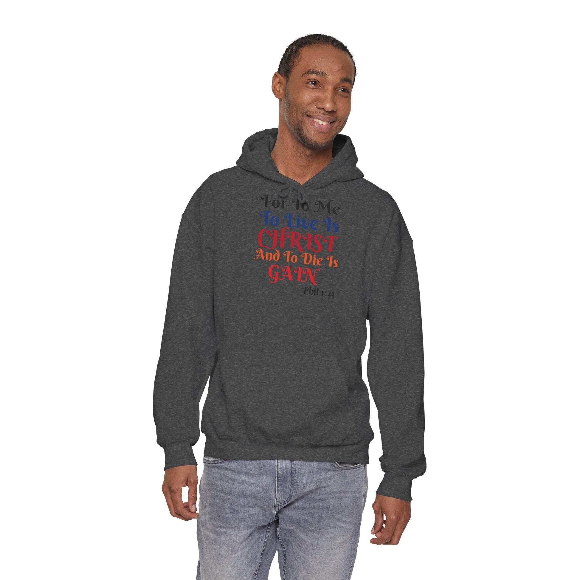 BOLD LINES: To Live Is… Filipperbrevet 1:21 – Kristen Unisex Sweatshirt | The Original