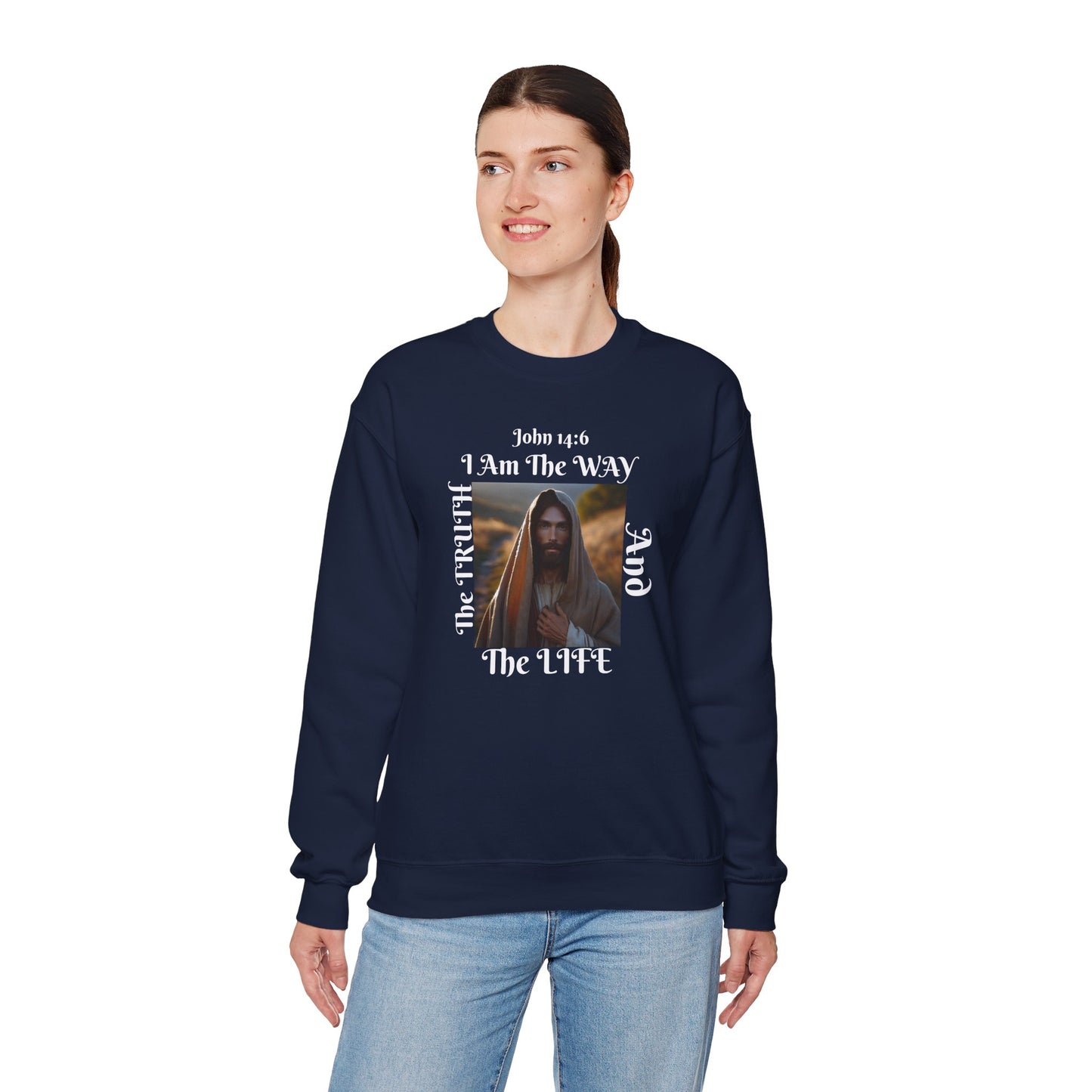 Born Again Christian Crewneck Sweatshirt - Unisex The way